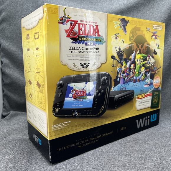 Nintendo Other - Nintendo Wii U Zelda Wind Waker HD Replacement BOX ONLY 32GB Deluxe Set